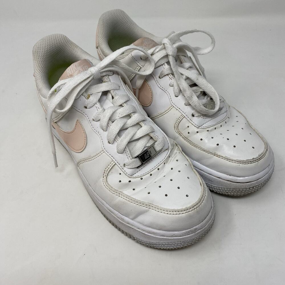 Nike Womens Air Force 1 One Low Sneakers Sz 6 Next Nature White Pink DC9486-100
